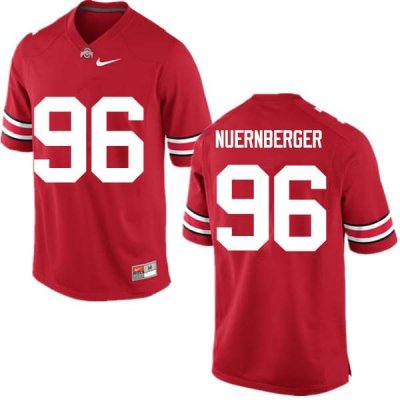 Men's Ohio State Buckeyes #96 Sean Nuernberger Red Nike NCAA College Football Jersey Winter NRJ5544SQ